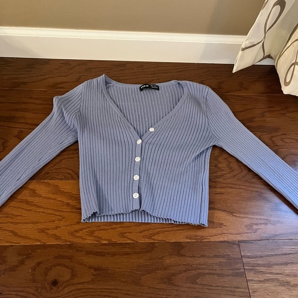 Baby Blue Button Up - Picture 6 of 6